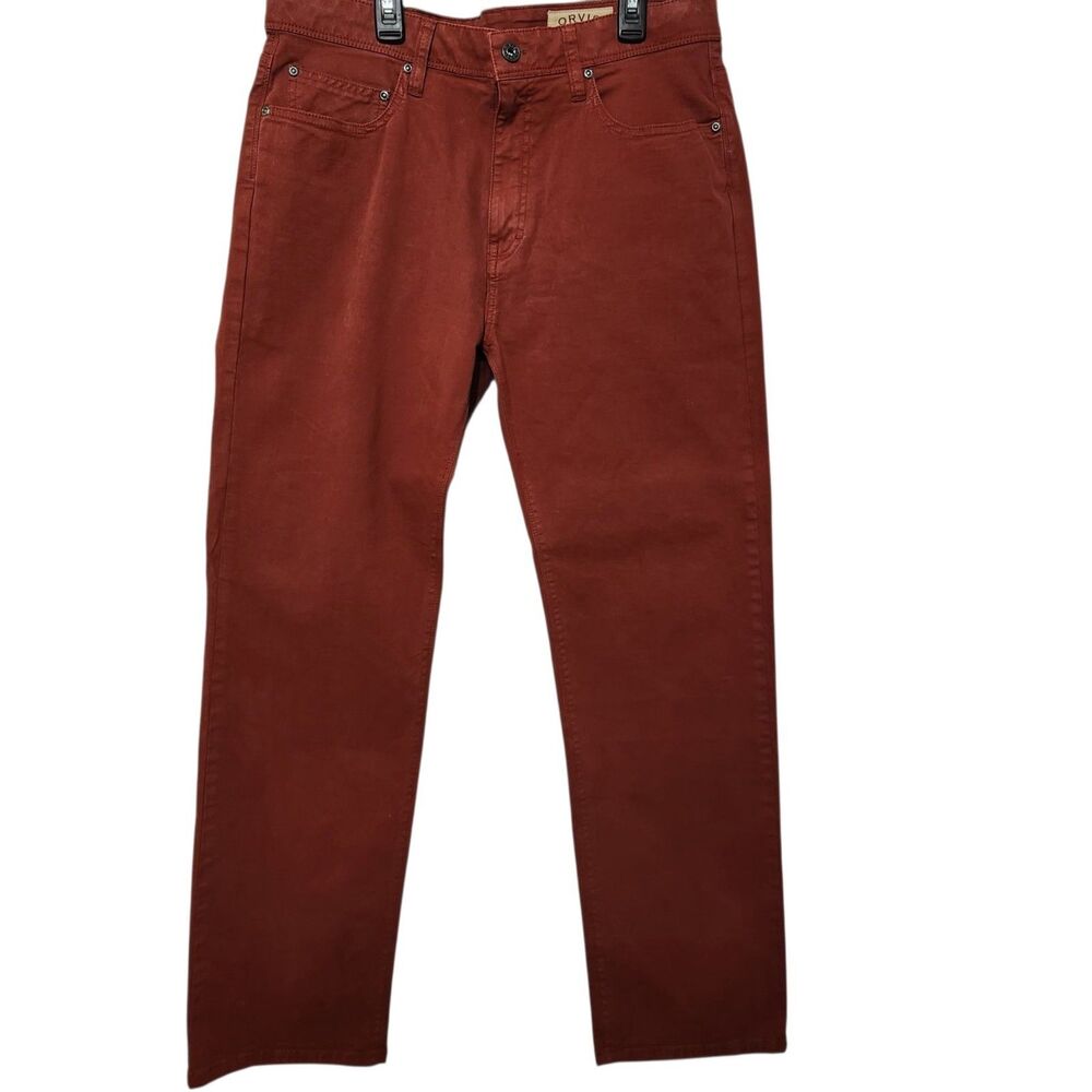 Orvis Pants Size 33x30 Color Terracotta Flat Front